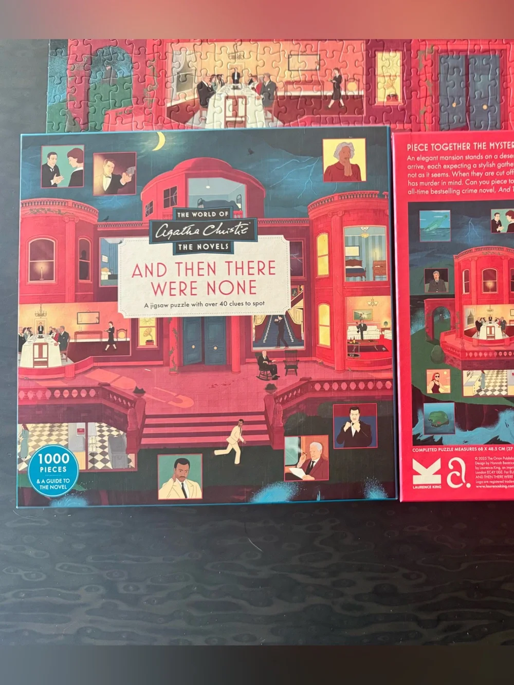 1000 piece jigsaw puzzle- Agatha Christie theme